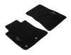 Velour Floor Mats front, black