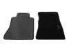 Velour Floor Mats front, black