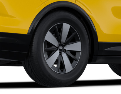 Alloy Wheel 19" rear, 5-spoke design, Absolute Black and Bright Machined