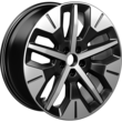 Alloy Wheel 19" front, 5-spoke design, Absolute Black and Bright Machined