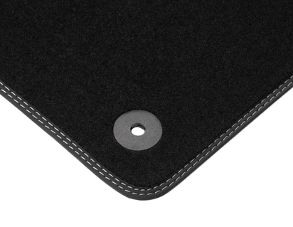 Velour Floor Mats front, black