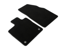 Velour Floor Mats front, black