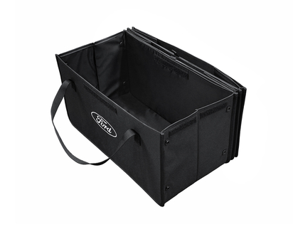Organiseur de coffre pliable, tissu noir, avec ovale Ford blanc sur les deux côtés