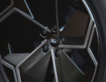 Naafdop Glimmend zwart, met Ford logo