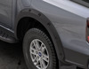 Wheel Arch Extension front and rear, matt black with chrome bolt caps
