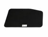 Tapis de sol velours premium arrière, noirs avec surpiqûres gris métal
