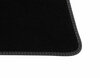 Tapis de sol velours premium arrière, noirs avec surpiqûres gris métal