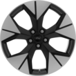 Lichtmetalen velg 19" 5-spaaks design, Asphalt Black