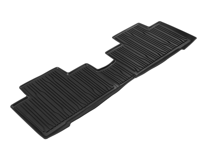 Vloermatten, rubber achter, zwart