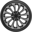 Light Alloy Complete Winter Wheel 19" 12-spoke design, Pearl Grey