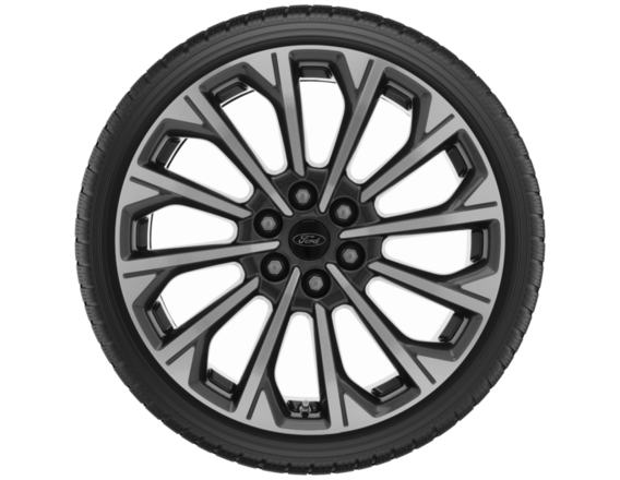 Light Alloy Complete Winter Wheel 19" 12-spoke design, Pearl Grey