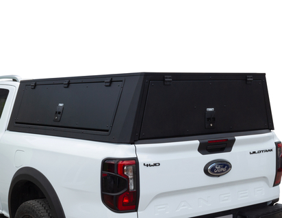 Pickup Attitude* Hard Top aluminium, with pop-up doors, Matt Black