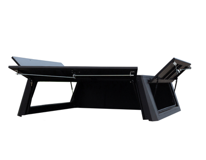 Pickup Attitude* Hard top Aluminium, met zijkleppen, matzwart