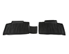 Rubber Floor Mats rear, black, tray style with raised edges