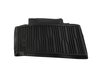 Rubber Floor Mats rear, black, tray style with raised edges