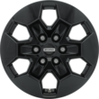 Kevytmetallivanteet 16" 6-puolainen malli, värinä Ebony Black