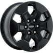 Alufelg 16" 6-eiker design, Ebony Black