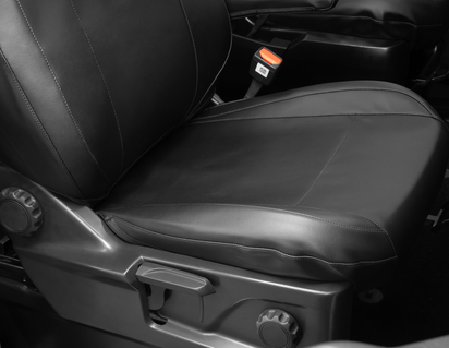 Stoelhoes voor enkele passagiersstoel, hoogwaardig zwart kunstleder