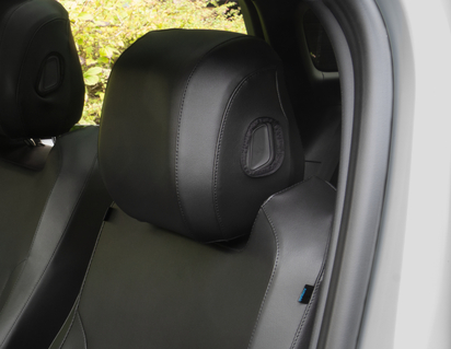 Istuinsuojus, premium, kuljettajan istuimelle, musta keinonahka