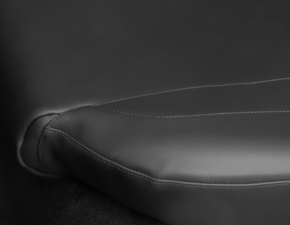 Poťah sedadla prémiový, pre zadné sedadlo, čierna koženka