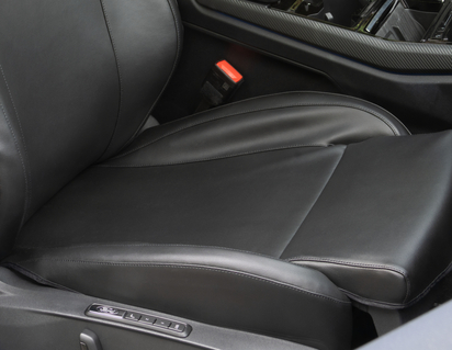 Sædeovertræk premium, til passagersæde, sort kunstlæder