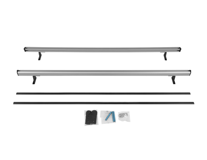 Portapacchi base da tetto con set di 2 barre trasversali da tetto, Alupack