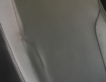 Sätesklädsel premium, för passagerarsäte, svart konstläder