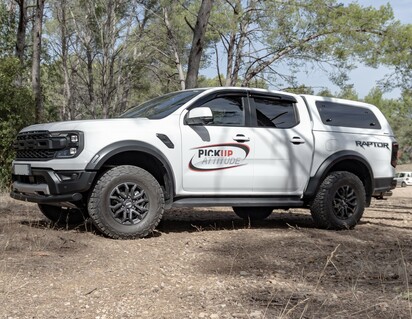 Hardtop Aeroklas - avec vitres papillon a ouverture/fermeture a clé pour Ranger Double Cabine 2023+ Pickup Attitude*