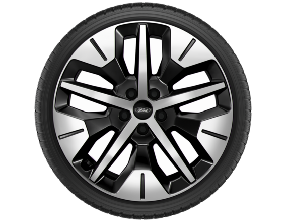 Light Alloy Complete Winter Wheel 19" Front Axle, 5-spoke design, Absolute Black