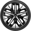 Light Alloy Complete Winter Wheel 19" Rear Axle, 5-spoke design, Absolute Black