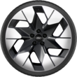 Light Alloy Complete Winter Wheel 20" Front Axle, 6-spoke design, Matt Gunmetal Bright Machined