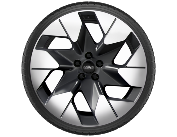 Light Alloy Complete Winter Wheel 20" Front Axle, 6-spoke design, Matt Gunmetal Bright Machined