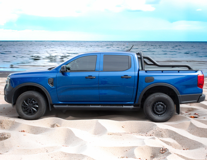 Arceau de securite exterieur inox finition noire - Verion Sport Design pour Ranger 2023+ Pickup Attitude*