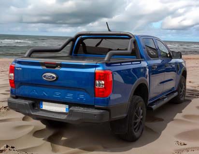 Arceau de securite exterieur inox finition noire - Verion Sport Design pour Ranger 2023+ Pickup Attitude*